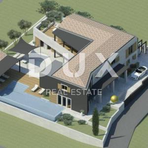 ISTRA, BUJE - Kompleks zemljišta s idejnim projektom i prekrasnim pogledom na more