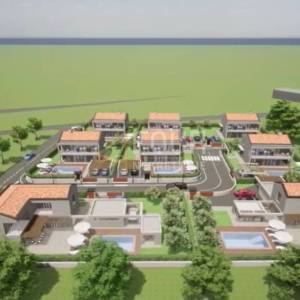Istra, Buje, zemljište s idejnim projektom za 8 vila