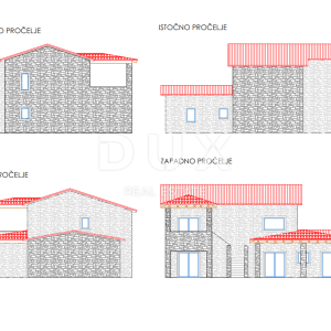ISTRA, BUZET - GRAĐEVINSKO ZEMLJIŠTE 715 m2 S PROJEKTOM ZA KUĆU S BAZENOM!!! PRILIKA!!!