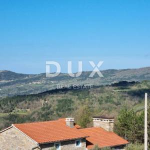 ISTRA, BUZET - Imanje s 4 stambena objekta i jednim poslovno-stambenim objektom, otvoreni pogled na prirodu i jezero 