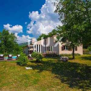 ISTRA, BUZET - Moderno dizajnirana vila s bazenom na prostranoj okućnici