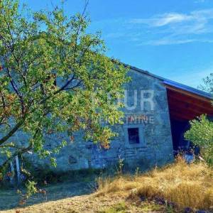 Istra, Cerovlje - okolica, kamena kuća + gospodarski objekt