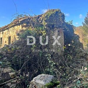 ISTRA, CEROVLJE - Samostojeća ruševna kuća s velikom okućnicom