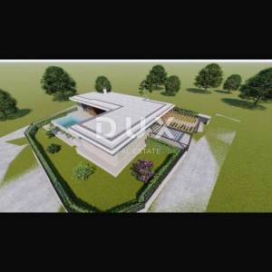 ISTRA, GALIAŽANA - Građevinsko zemljište od 759m2 s izdanom građevinskom dozvolom za prizemnicu od 145m2 s bazenom