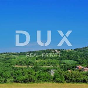 ISTRA, GROŽNJAN - Građevinsko zemljište 1237m2 sa predivnim pogledom na more