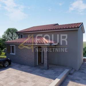 Istra, Grožnjan, građevinsko zemljište s projektom za 3 vile s bazenima