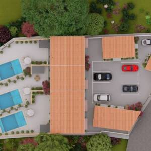 ISTRA, JURŠIĆI - Kamena kuća sa bazenom + apartman, KLJUČ U RUKE