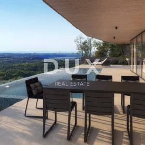 ISTRA, KRASICA - moderna samostojeća vila s bazenom s panoramskim pogledom i garažom