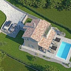 ISTRA, LABIN - Kuća s bazenom i panoramskim pogledom
