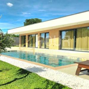 Istra, Labin, novogradnja s dva stana, 176.15m2, bazen 