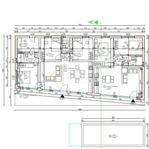 Istra, Labin, novogradnja s dva stana, 200m2, bazen 