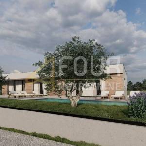 Istra, Labin, novogradnja s dva stana, 200m2, bazen 