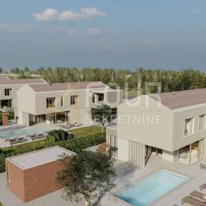 Istra, Labin okolica, novogradnja s bazenom, velika okućnica