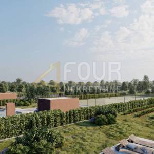 Istra, Labin okolica, novogradnja s bazenom, velika okućnica