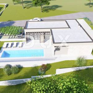 ISTRA, LABIN - Zemljište s građevinskom dozvolom, zadnje u naselju