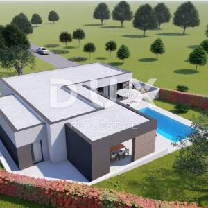ISTRA, LABIN - Zemljište s građevinskom dozvolom, zadnje u zoni gradnje