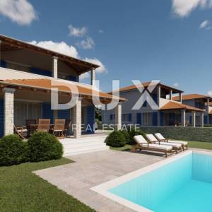 ISTRA, LIŽNJAN - Prekrasna vila u visokom ROH BAU s pogledom na more!