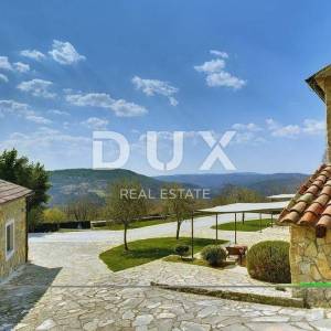 ISTRA, LUPOGLAV - Kamene vile u rustikalnom stilu s panoramskim pogledom 