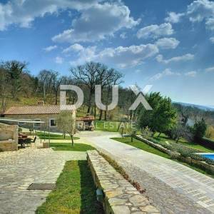 ISTRA, LUPOGLAV - Kamene vile u rustikalnom stilu s panoramskim pogledom 