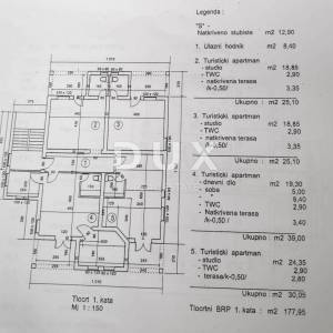 ISTRA, MEDULIN Apartmanska kuća 500m od mora!