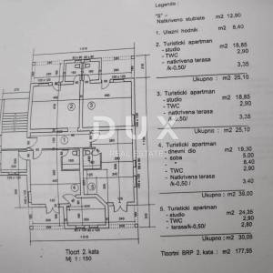 ISTRA, MEDULIN Apartmanska kuća 500m od mora!