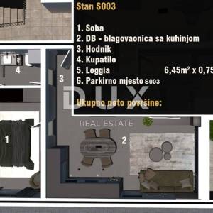 ISTRA, MEDULIN - Jednosobni stan 50m od mora!