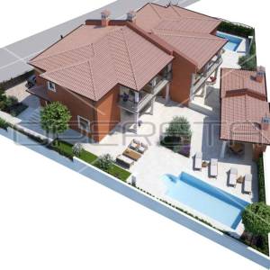 ISTRA, MOMJAN - Dvojna kuća s bazenom NOVOGRADNJA
