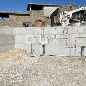 ISTRA, MOMJAN - Istarska kamena kuća s bazenom i pogledom na more
