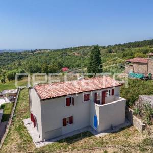 Istra, Momjan okolica-samostojeća kuća s bazenom i pogledom