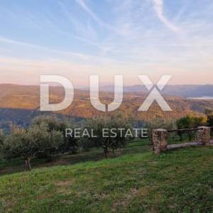 ISTRA, MOTOVUN - Veliko imanje od 170.000 m2, najljepši pogled u Istri - jezero Butoniga, Učka, Ćićarija, Motovun i Motovunska tartufarska šuma!