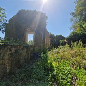 ISTRA, OPRTALJ - Kamena starina s panoramskim pogledom na zelenilo