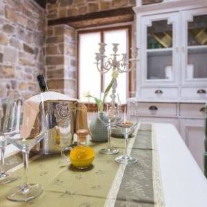 Istra, Oprtalj, šarmantna kamena vila, 3 apartmana