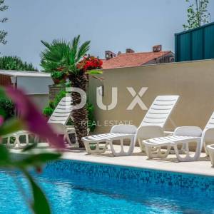 ISTRA, PEROJ - Atraktivna apartmanska kuća s bazenom i pogledom na more!