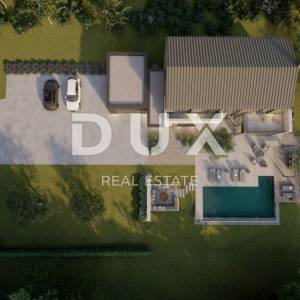 ISTRA, PIĆAN - Zemljište s građevinskom dozvolom i otvorenim pogledom na Učku