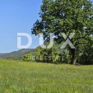 ISTRA, PIĆAN - Zemljište s građevinskom dozvolom i otvorenim pogledom na Učku