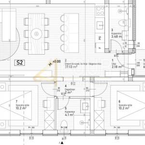 Istra, Poreč, luksuzan stan s bazenom, 77.03m2, 2s+db