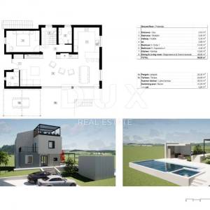ISTRA, POREČ - Moderna vila s garažom i pogledom na more