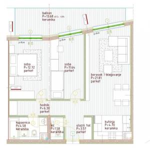 ISTRA, POREČ - Penthouse 120m2, novogradnja 800m od mora!