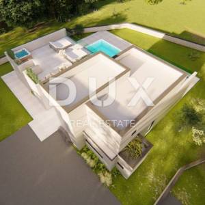 ISTRA, PULA - ekskluzivna vila s bazenom u rohbau fazi - privatna lokacija s okućnicom 2700m2