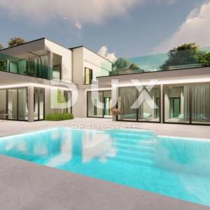ISTRA, PULA - ekskluzivna vila s bazenom u rohbau fazi - privatna lokacija s okućnicom 2700m2