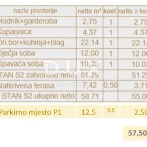ISTRA, PULA - Stan 57,50m2, blizina mora