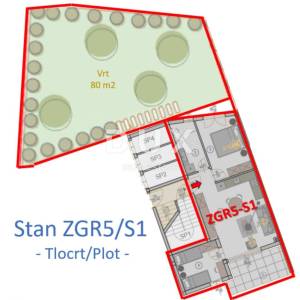 ISTRA, PULA - Stan 58,34 m2 u prizemlju sa vrtom!