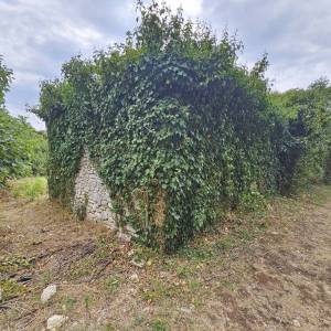 ISTRA, PULA, STOJA - Ekskluzivno građevinsko zemljište s ucrtanim objektom, 100m od plaže