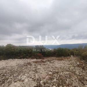 ISTRA, RABAC - Građevinski teren na osami s pogledom na more