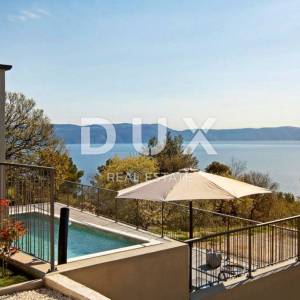 ISTRA, RABAC - Kuća s bazenom i pogledom na more