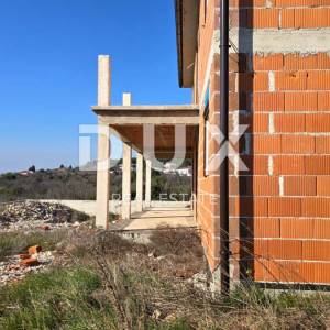 ISTRA, RABAC - Kuća u izgradnji s pogledom na more