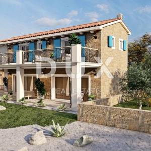 ISTRA, RABAC - Mediteranska kuća s bazenom i panoramskim pogledom na more