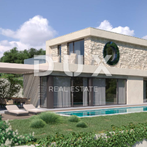 ISTRA, RABAC - Moderna vila s bazenom i pogledom na more