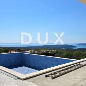 ISTRA, RABAC - Vila s bazenom i pogledom na more