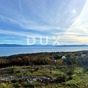 ISTRA, RABAC - Zemljište s fantastičnim pogledom na more i građevinskom dozvolom